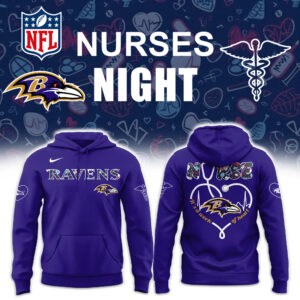 Baltimore Ravens x Nurses Appreciation Unisex Hoodie