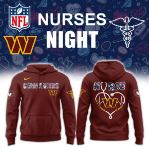 Washington Commanders x Nurses Appreciation Unisex Hoodie