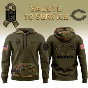 Chicago Bears Salute to Service Club Unisex Hoodie