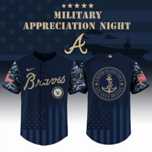 Atlanta Braves  x US Navy Appreciation Special Edition Jersey
