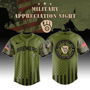 Milwaukee Brewers x US Army Appreciation Special Edition Jersey
