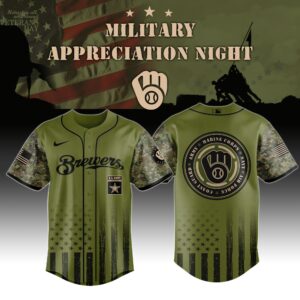 Milwaukee Brewers x Military Appreciation (Army, Navy, USAF, USMC, USCG) Special Edition Jersey