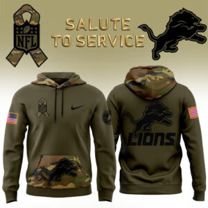 Detroit Lions Salute to Service Club Unisex Hoodie