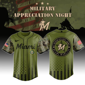 Miami Marlins x US Army Appreciation Special Edition Jersey