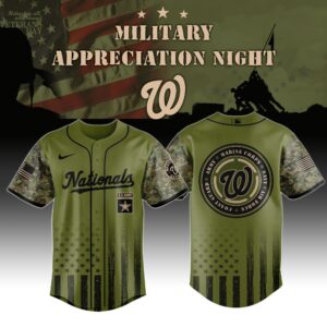 Washington Nationals x Military Appreciation (Army, Navy, USAF, USMC, USCG) Special Edition Jersey