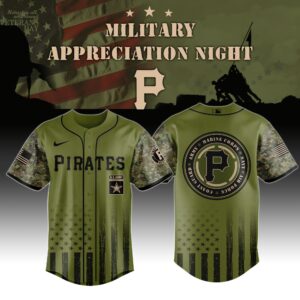 Pittsburgh Pirates x Military Appreciation (Army, Navy, USAF, USMC, USCG) Special Edition Jersey