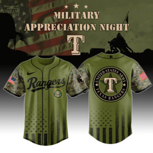 Texas Rangers x US Army Appreciation Special Edition Jersey