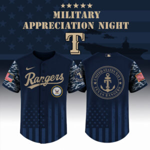 Texas Rangersx US Navy Appreciation Special Edition Jersey