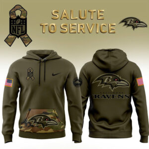 Baltimore Ravens Salute to Service Club Unisex Hoodie