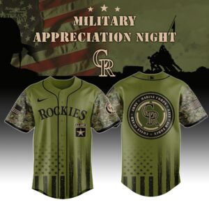 Colorado Rockies x Military Appreciation (Army, Navy, USAF, USMC, USCG) Special Edition Jersey