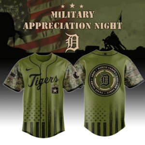 Detroit Tigers x Military Appreciation (Army, Navy, USAF, USMC, USCG) Special Edition Jersey