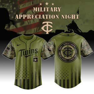 Minnesota Twins x Military Appreciation (Army, Navy, USAF, USMC, USCG) Special Edition Jersey