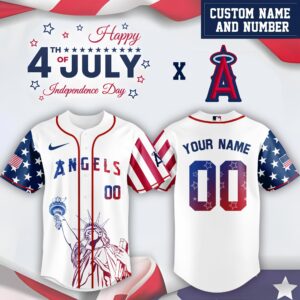 Los Angeles Angels x Independence Day Personalized Custom Jersey