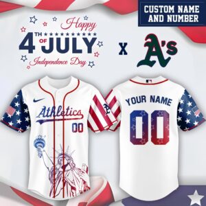 Oakland Athletics x Independence Day Personalized Custom Jersey