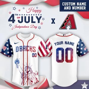 Arizona Diamondbacks x Independence Day Personalized Custom Jersey