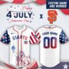 San Francisco Giants x Independence Day Personalized Custom Jersey