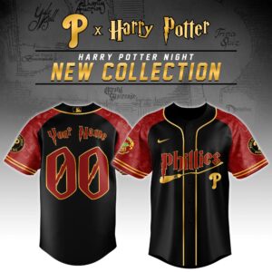 Philadelphia Phillies x Harry Potter Personalized Custom Jersey