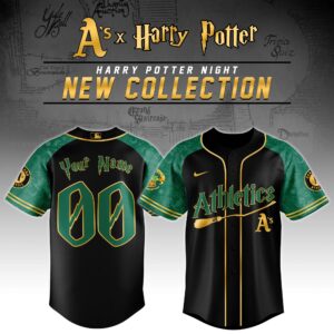 Oakland Athletics x Harry Potter Personalized Custom Jersey