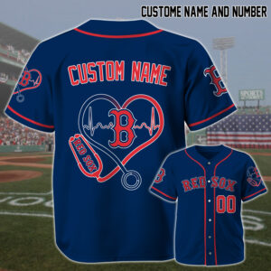 Boston Red Sox x Nurses Appreciation Personalized Custom Jersey
