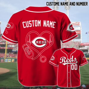 Cincinnati Reds x Nurses Appreciation Personalized Custom Jersey