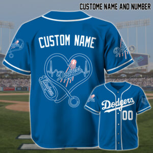 Los Angeles Dodgers x Nurses Appreciation Personalized Custom Jersey