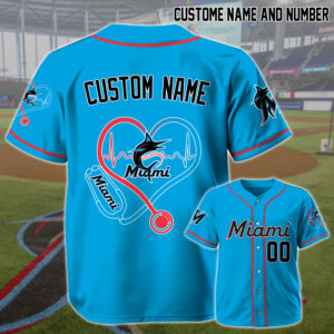 Miami Marlins x Nurses Appreciation Personalized Custom Jersey