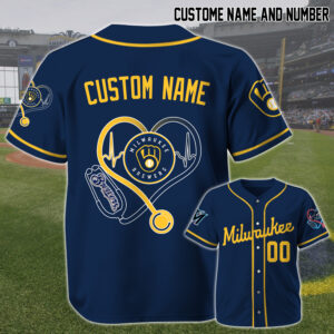 Milwaukee Brewers x Nurses Appreciation Personalized Custom Jersey