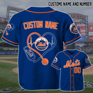 New York Mets x Nurses Appreciation Personalized Custom Jersey