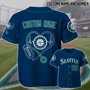 Seattle Mariners x Nurses Appreciation Personalized Custom Jersey