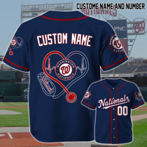 Washington Nationals x Nurses Appreciation Personalized Custom Jersey