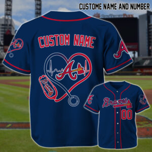 Atlanta Braves x Nurses Appreciation Personalized Custom Jersey