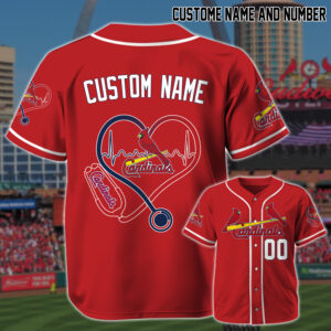 St. Louis Cardinals x Nurses Appreciation Personalized Custom Jersey