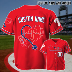 Philadelphia Phillies x Nurses Appreciation Personalized Custom Jersey