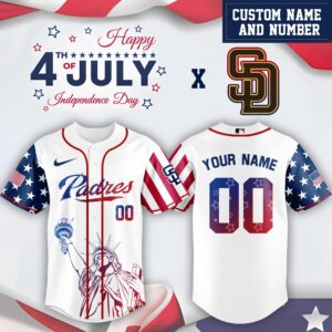 San Diego Padres x Independence Day Personalized Custom Jersey