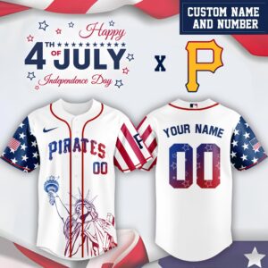 Pittsburgh Pirates x Independence Day Personalized Custom Jersey