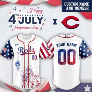 Cincinnati Reds x Independence Day Personalized Custom Jersey
