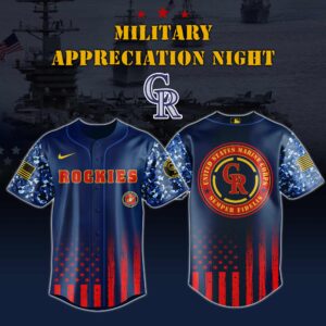 Colorado Rockies x US Marine Corps Appreciation Special Edition Jersey