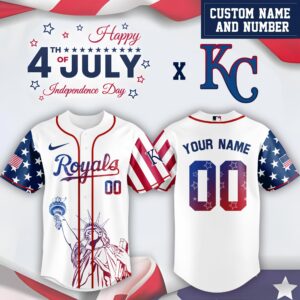 Kansas City Royals x Independence Day Personalized Custom Jersey