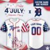 Detroit Tigers x Independence Day Personalized Custom Jersey