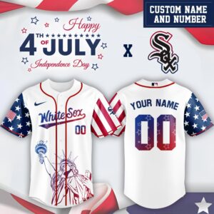 Chicago White Sox x Independence Day Personalized Custom Jersey
