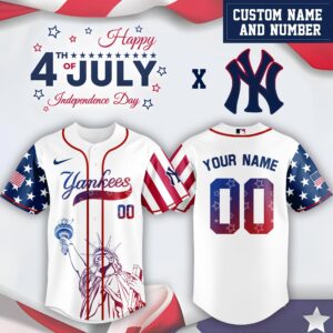 New York Yankees x Independence Day Personalized Custom Jersey