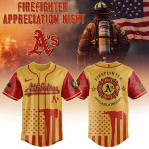 Oakland Athletics x Firefighter Appreciation Special Edition Jersey