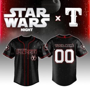 Texas Rangers x Star Wars Personalized Custom Jersey