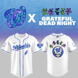 Washington Nationals x Grateful Dead Special Edition Jersey