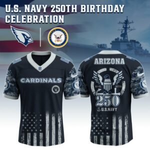 Arizona Cardinals x 250 Years Anniversary US Navy Special Edition NFL Jersey