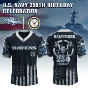 Baltimore Ravens x 250 Years Anniversary US Navy Special Edition NFL Jersey