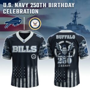 Buffalo Bills x 250 Years Anniversary US Navy Special Edition NFL Jersey
