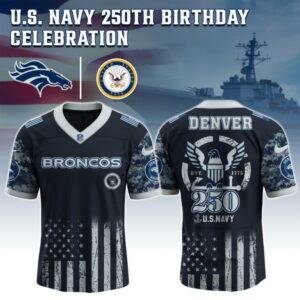 Denver Broncos x 250 Years Anniversary US Navy Special Edition NFL Jersey