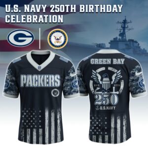 Green Bay Packers x 250 Years Anniversary US Navy Special Edition NFL Jersey