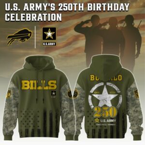 Buffalo Bills x 250 Years Anniversary US Army Special Edition Unisex Hoodie